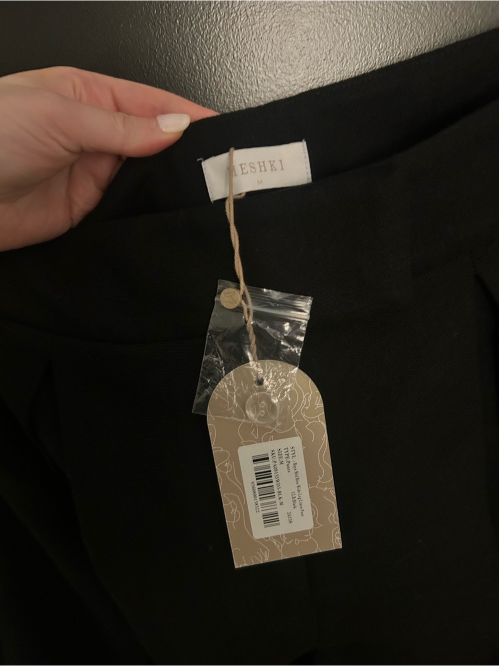 Meshki Raya Mid Rise Wide Leg Linen Pant - Picture 5 of 5